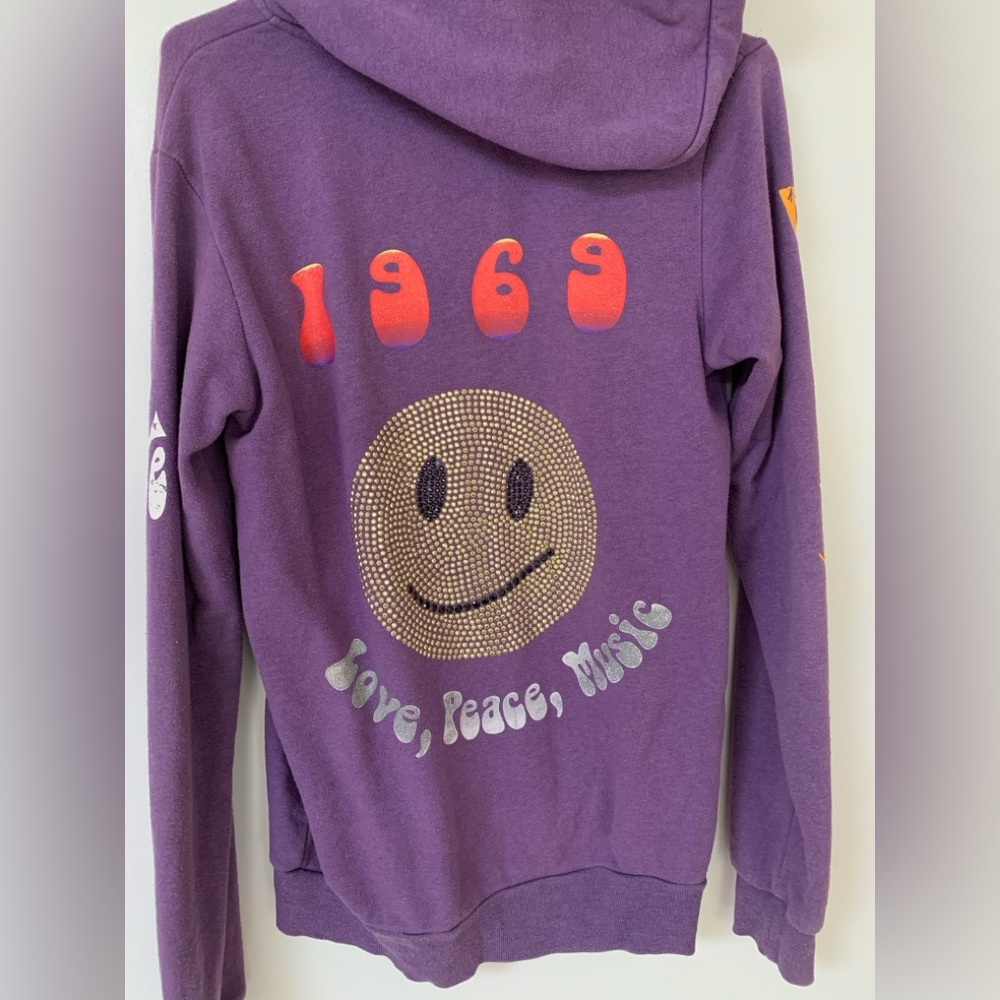 Butter Purple Hooded Zip-Up Sweatshirt